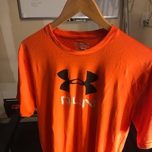 Orange Under Armour UA Run Shirt